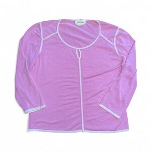 Neiman Marcus Pink Silk Blouse Size Large